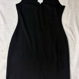 Classic Black Sleeveless Sheath Dress